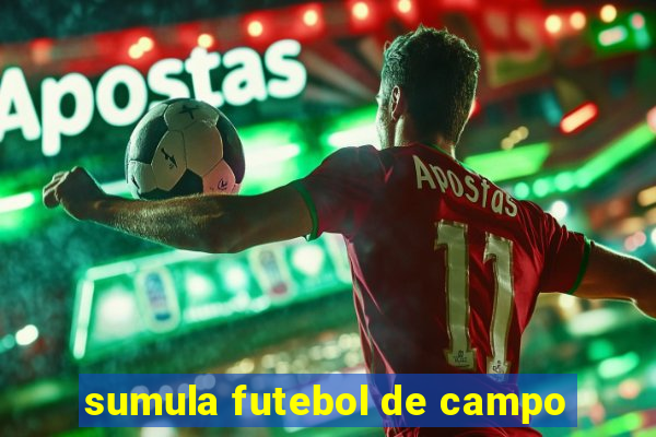 sumula futebol de campo